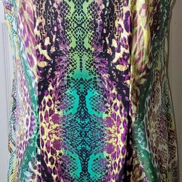 Kim Rogers Animal Print Dress 🐍💜💚💙💛 - Picture 5 of 10